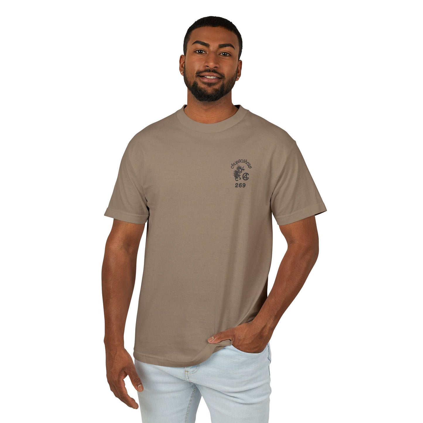269 Forever Up Good Vibes -Relaxed Fit Heavy Cotton Shirt