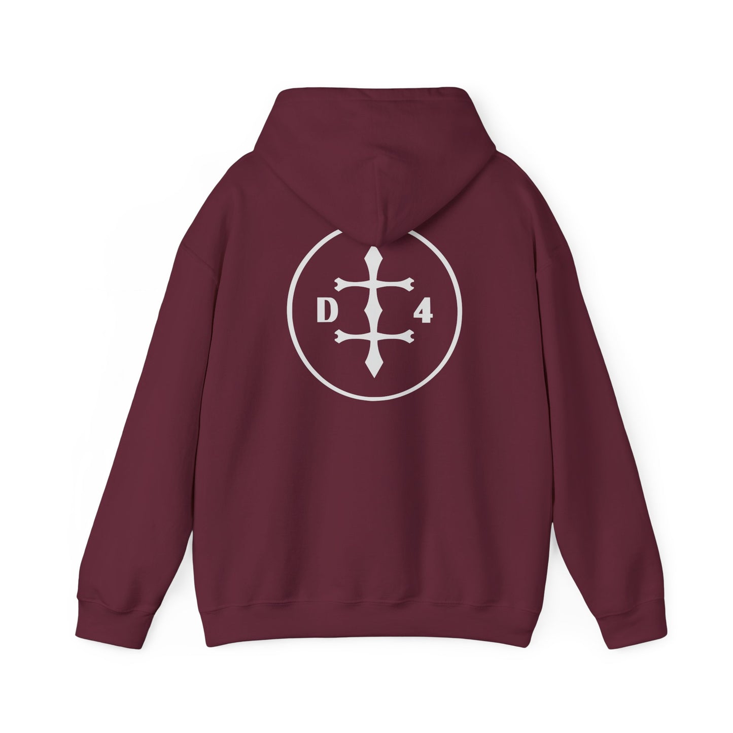 D/4  Logo front and back  Unisex Heavy Blend™ Hooded Sweatshirt