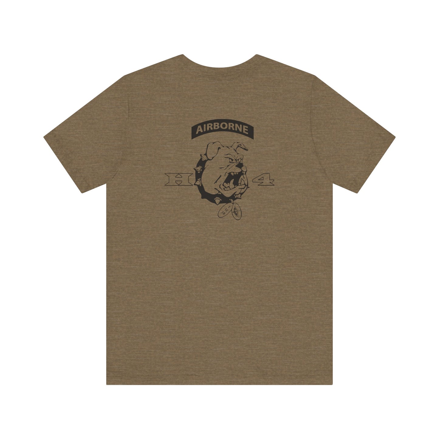 H/4 Bulldogs black logo Front/Back Unisex Jersey Short Sleeve Tee