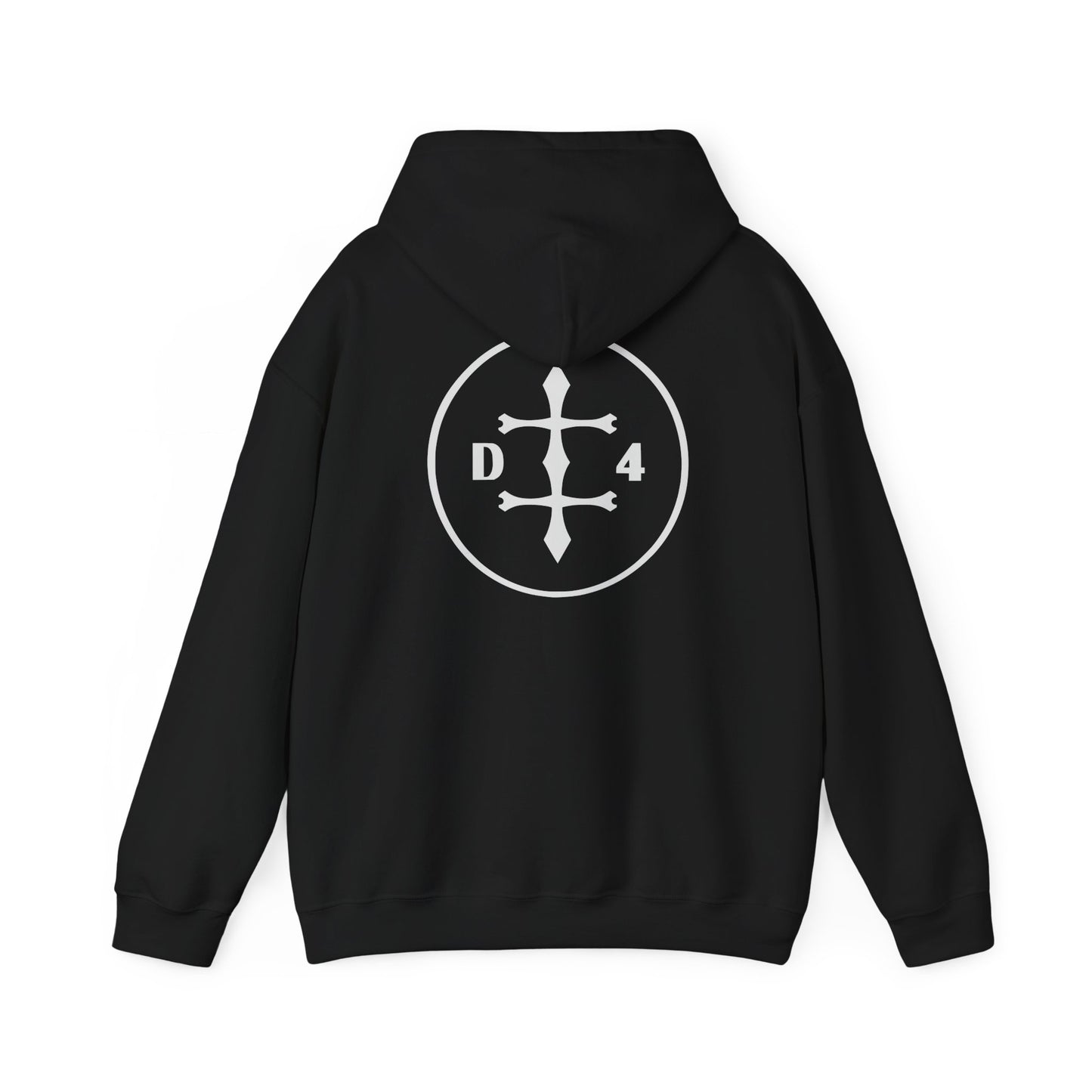 D/4  Logo front and back  Unisex Heavy Blend™ Hooded Sweatshirt