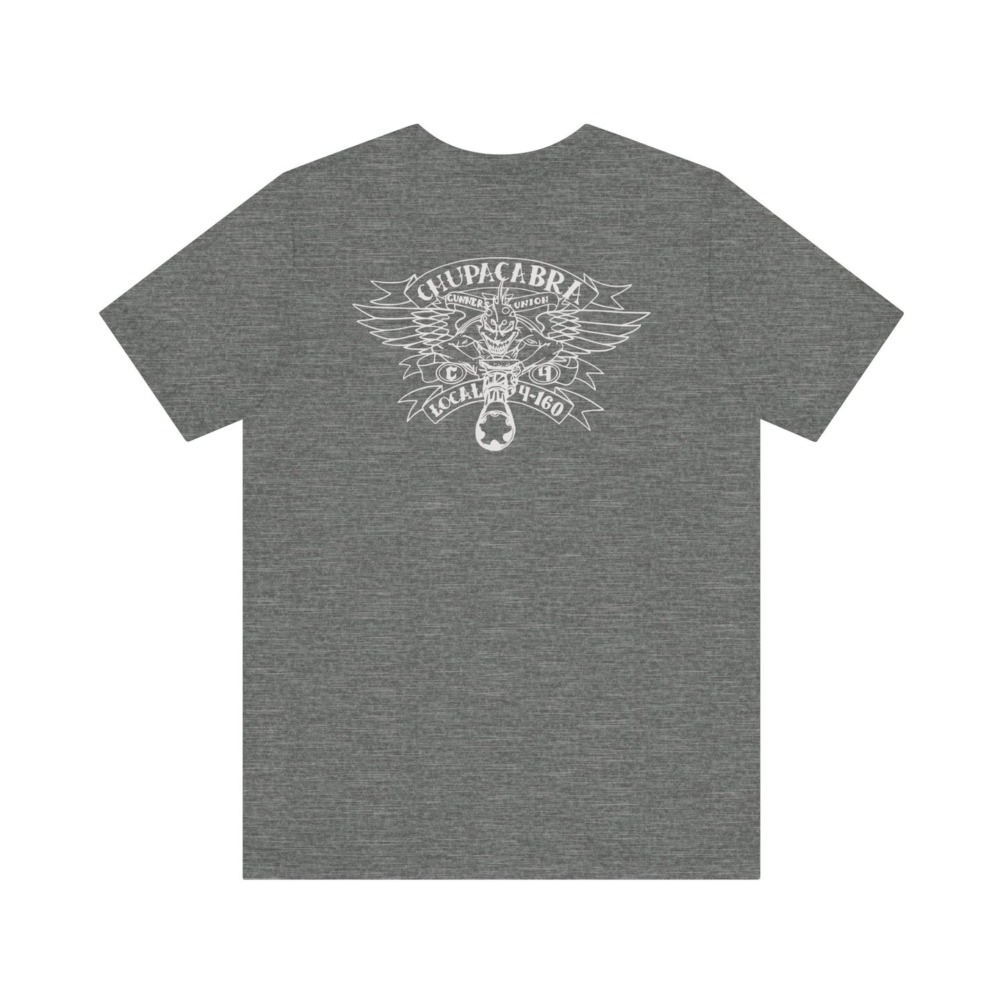 1st FLT Gunners Union silver logo on Front/Back Unisex Jersey Short Sleeve Tee