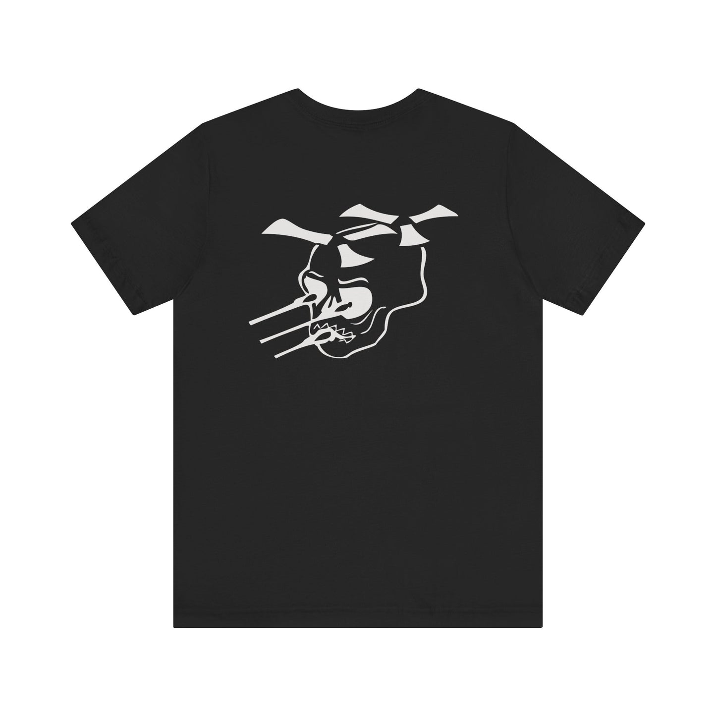Guns A Go=Go silver logo on Front/Back Unisex Jersey Short Sleeve Tee