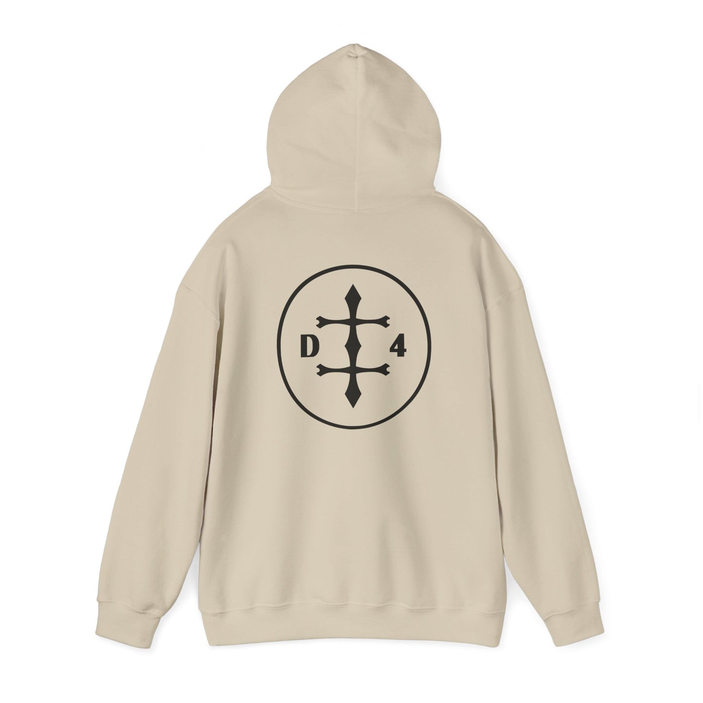 D/4  Logo front and back  Unisex Heavy Blend™ Hooded Sweatshirt