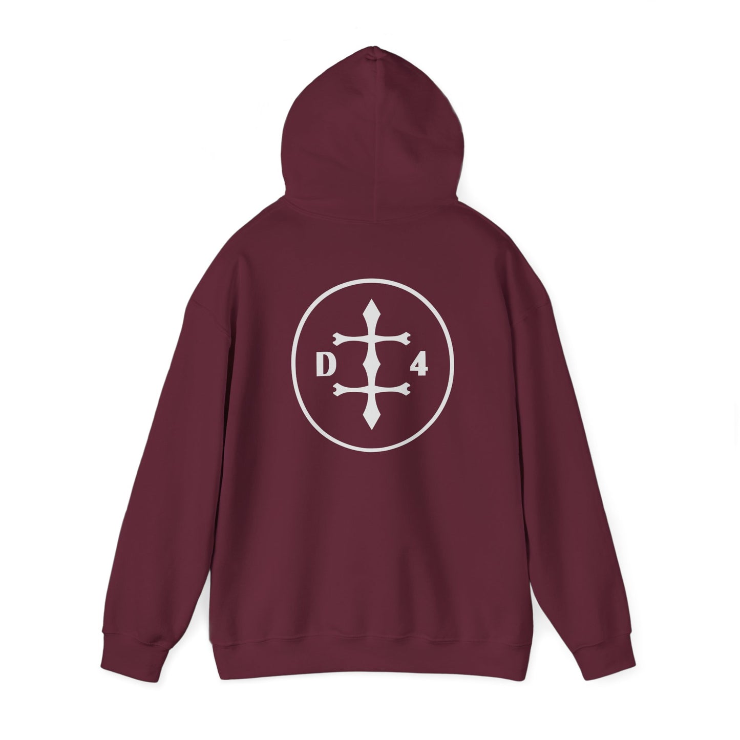 D/4  Logo front and back  Unisex Heavy Blend™ Hooded Sweatshirt