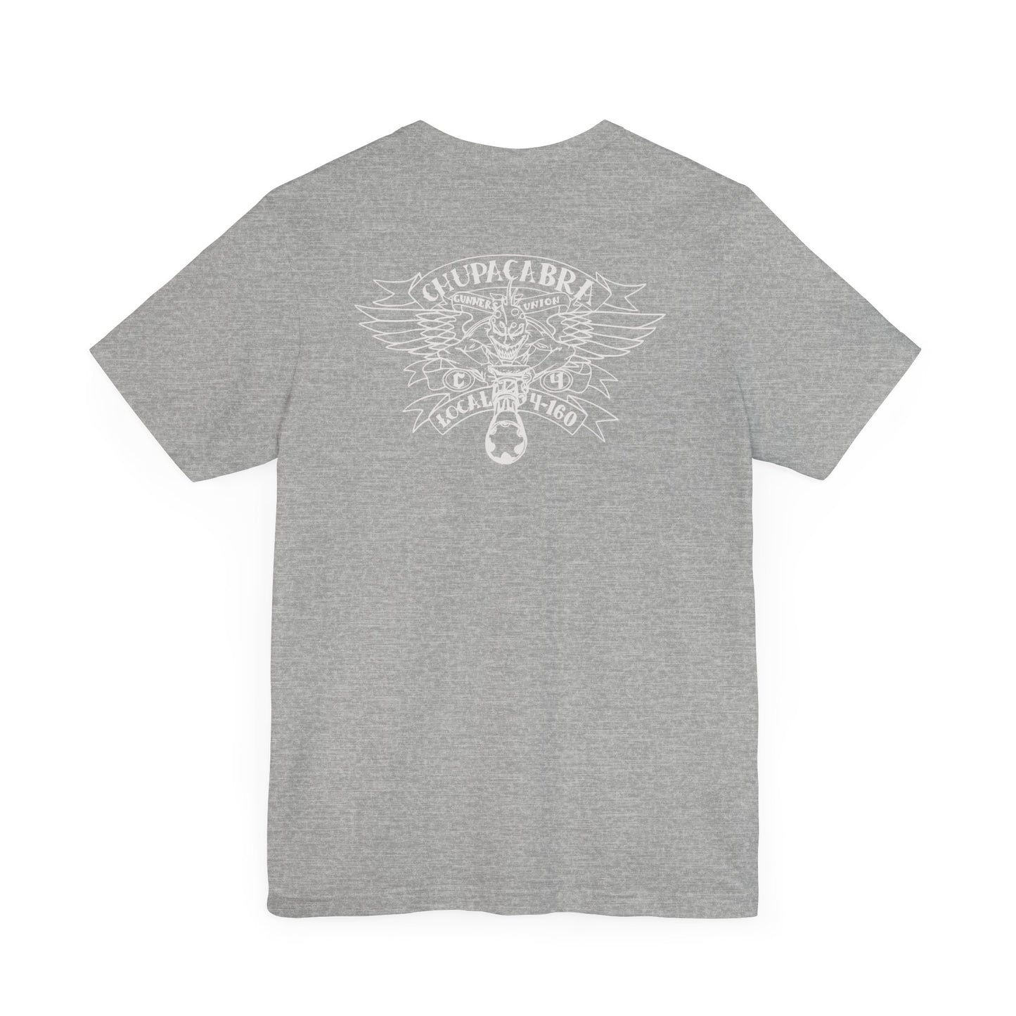 1st FLT Gunners Union silver logo on Front/Back Unisex Jersey Short Sleeve Tee