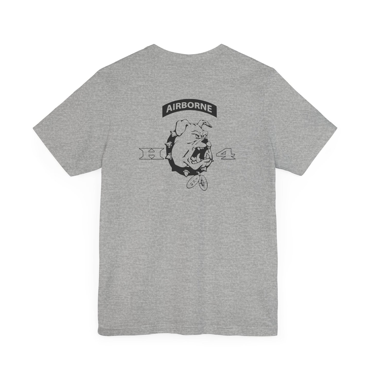 H/4 Bulldogs black logo Front/Back Unisex Jersey Short Sleeve Tee