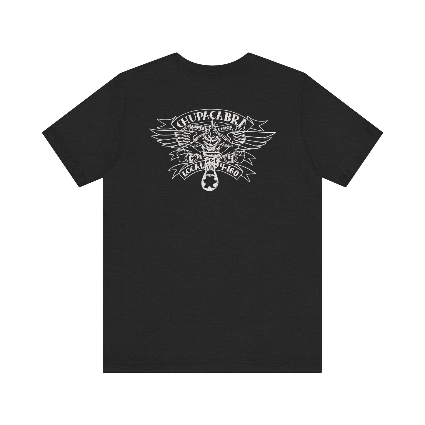 1st FLT Gunners Union silver logo on Front/Back Unisex Jersey Short Sleeve Tee