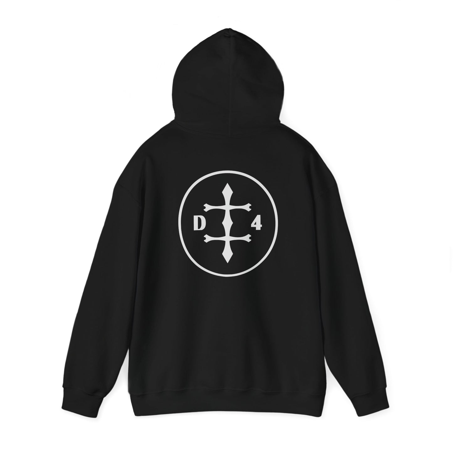 D/4  Logo front and back  Unisex Heavy Blend™ Hooded Sweatshirt