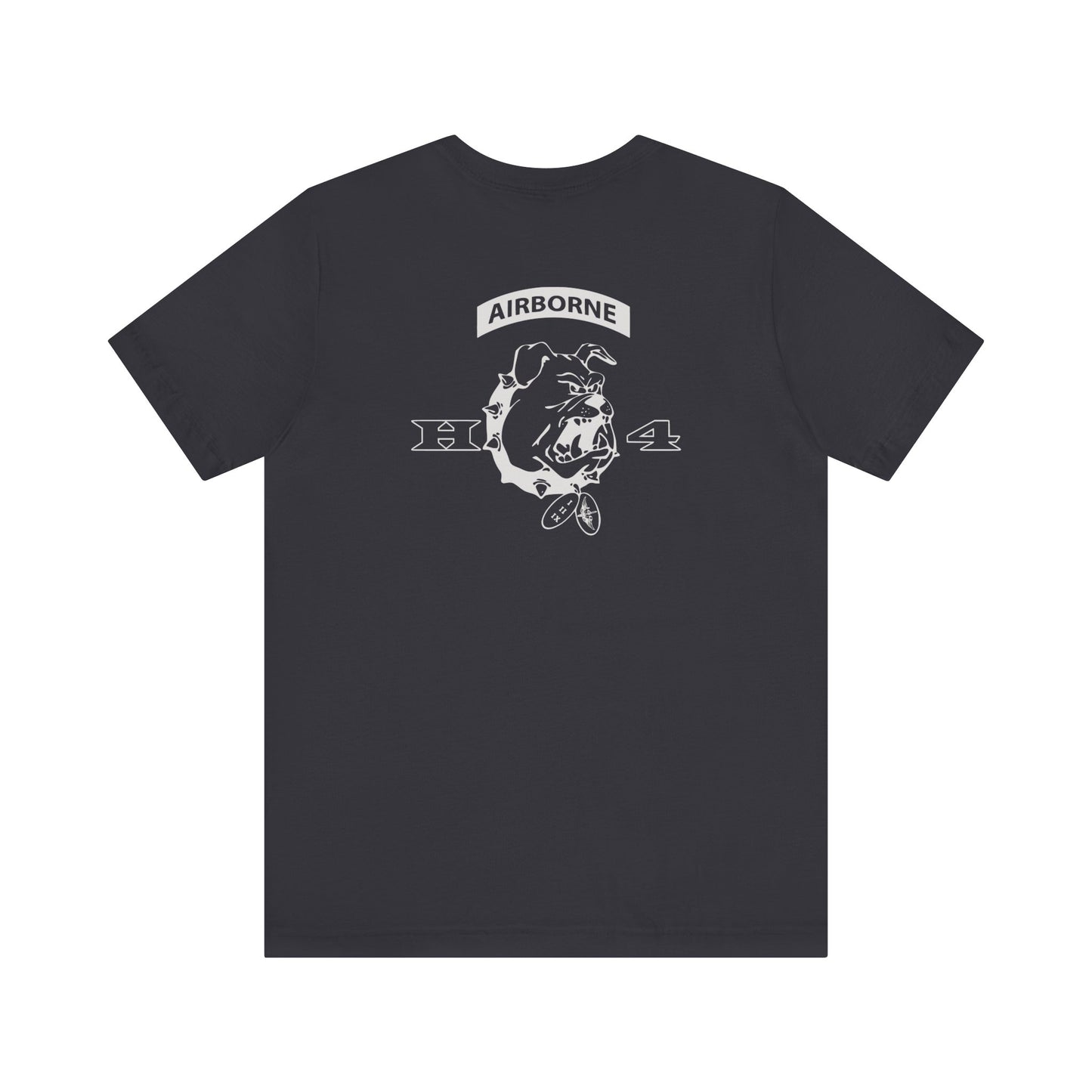 H/4 Bulldogs white logo on Front/Back Unisex Jersey Short Sleeve Tee