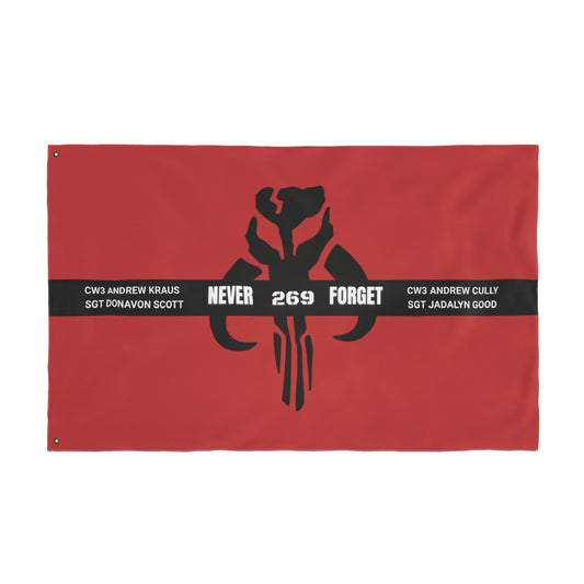 269 memorial flag W/Names double-sided