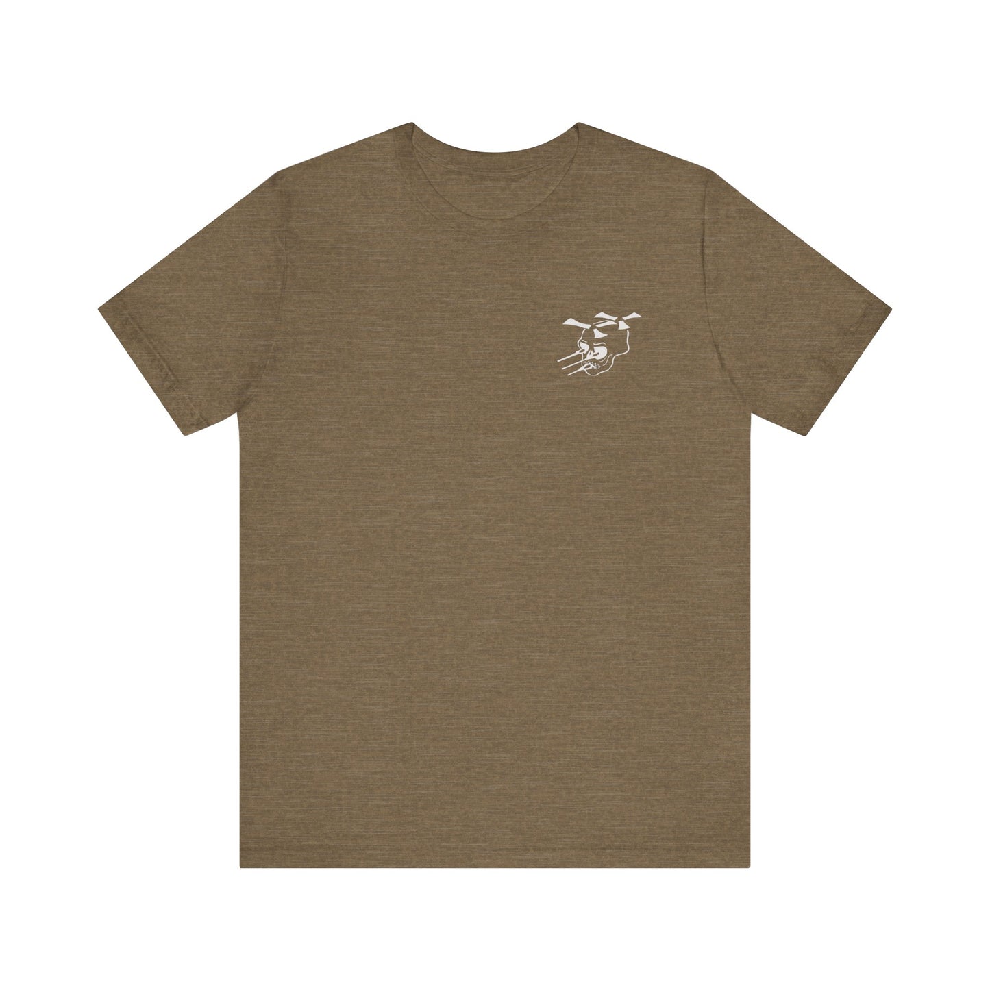 Guns A Go=Go silver logo on Front/Back Unisex Jersey Short Sleeve Tee