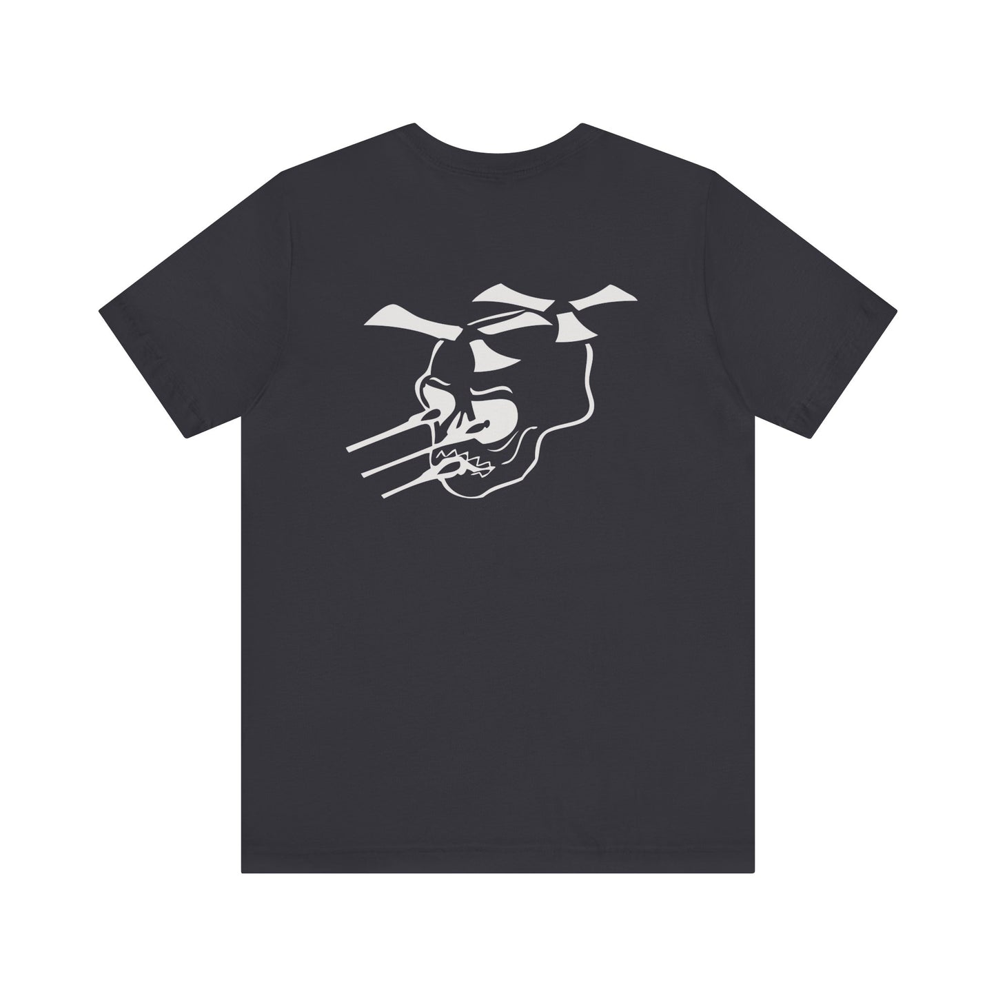 Guns A Go=Go silver logo on Front/Back Unisex Jersey Short Sleeve Tee