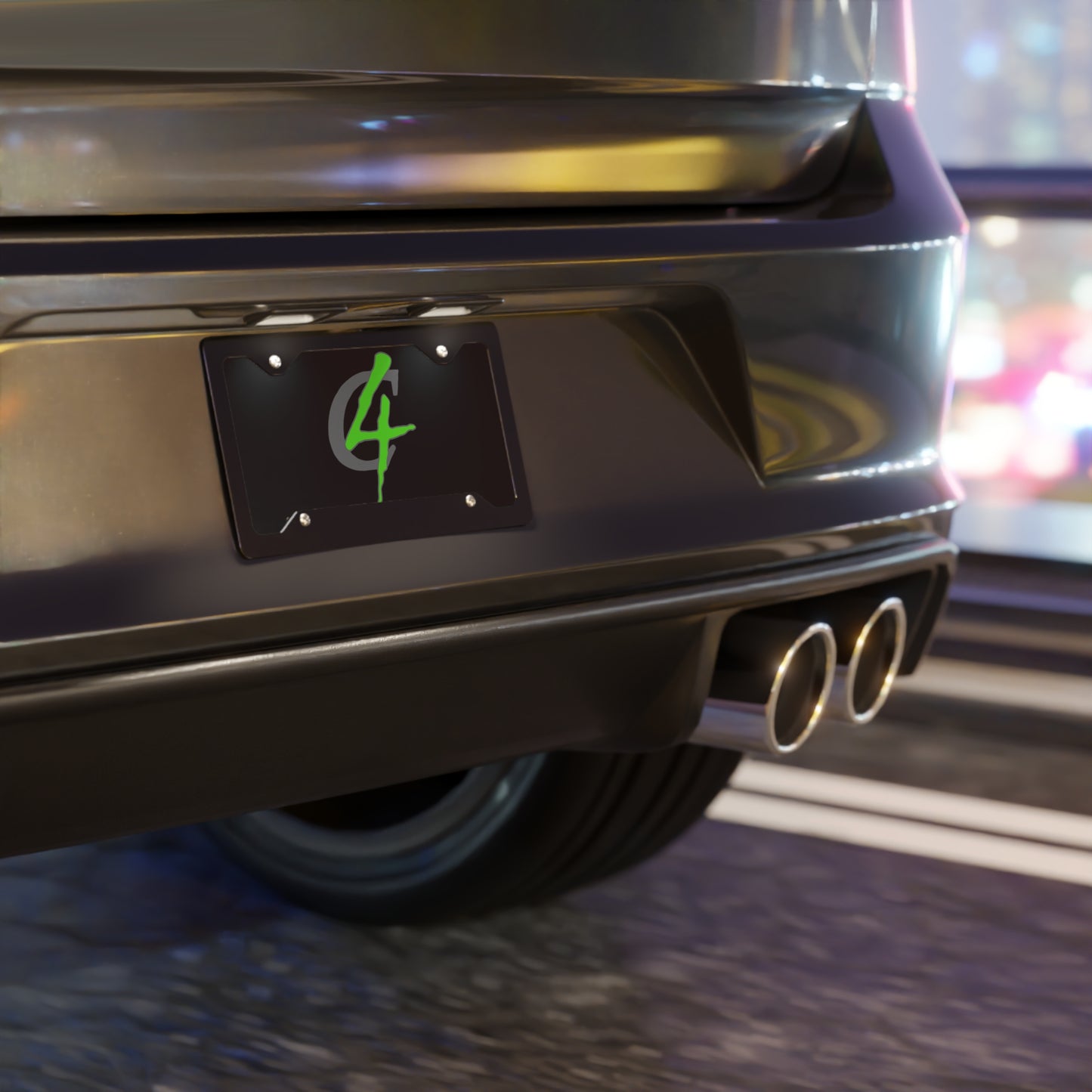GREEN C/4 Vanity Plate