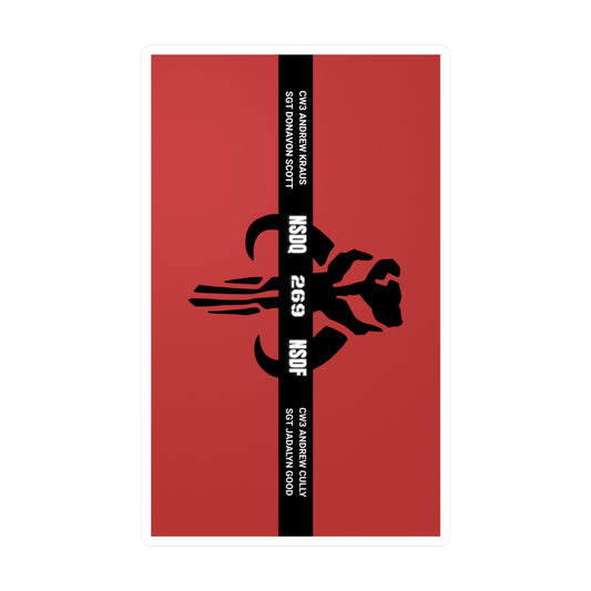 269 Memorial Bold Kiss-Cut Vinyl Decal