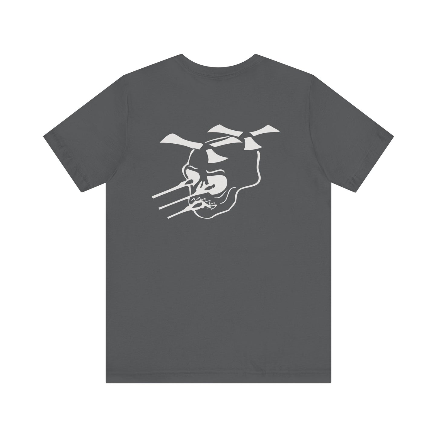 Guns A Go=Go silver logo on Front/Back Unisex Jersey Short Sleeve Tee