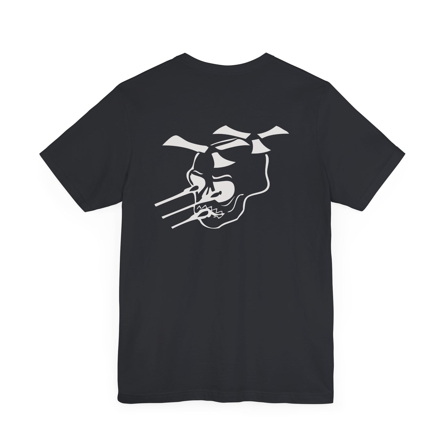 Guns A Go=Go silver logo on Front/Back Unisex Jersey Short Sleeve Tee
