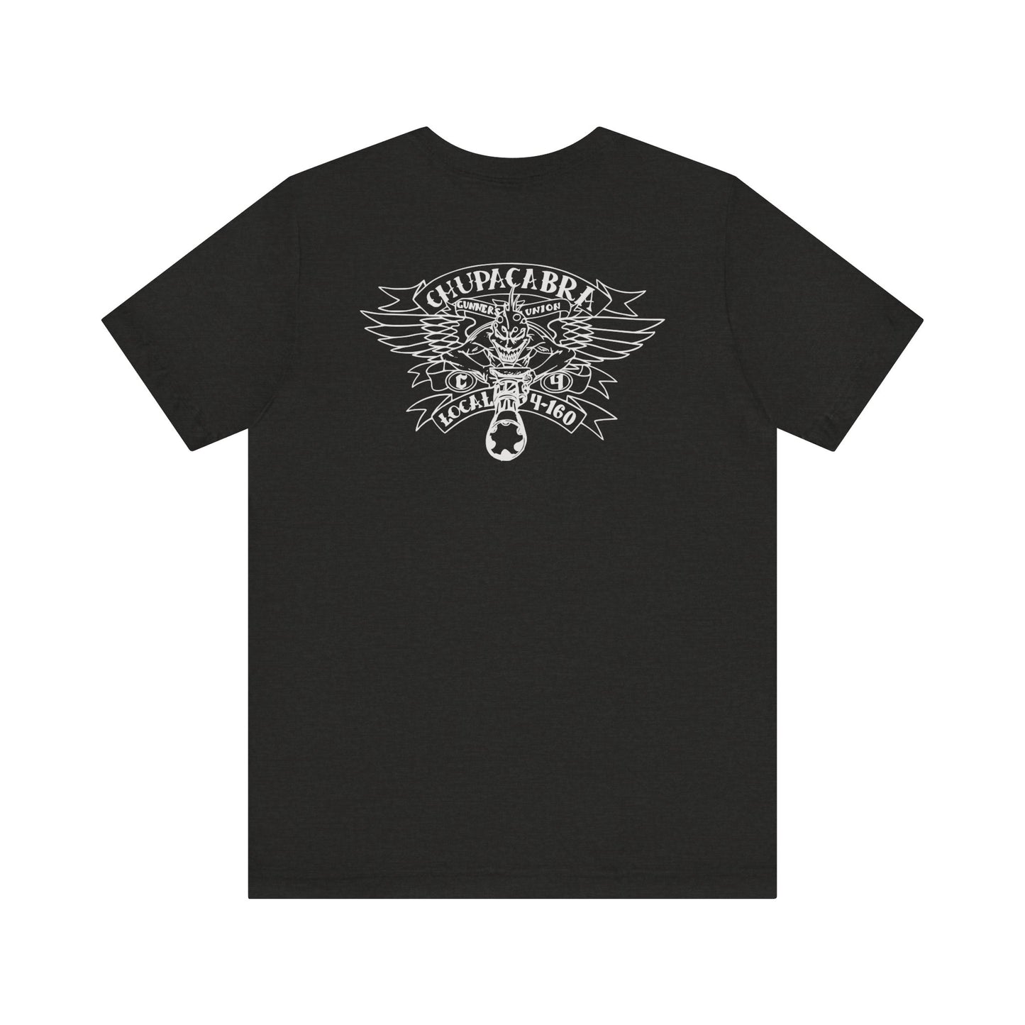 1st FLT Gunners Union silver logo on Front/Back Unisex Jersey Short Sleeve Tee