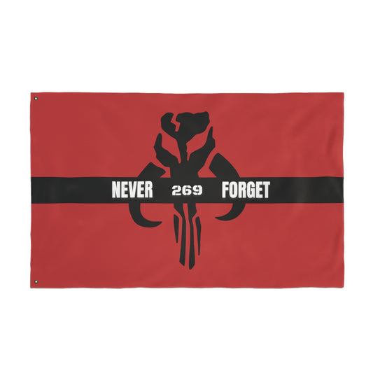 269 memorial flag double-sided
