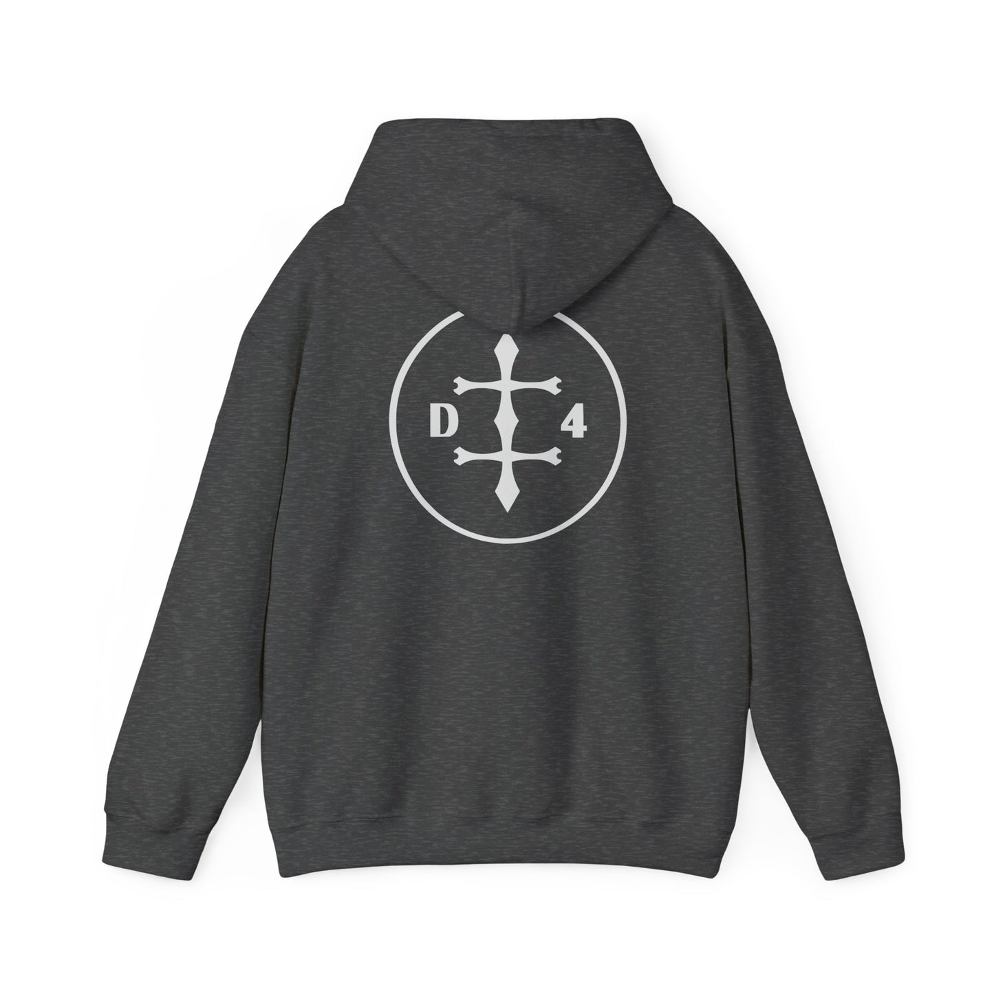 D/4  Logo front and back  Unisex Heavy Blend™ Hooded Sweatshirt