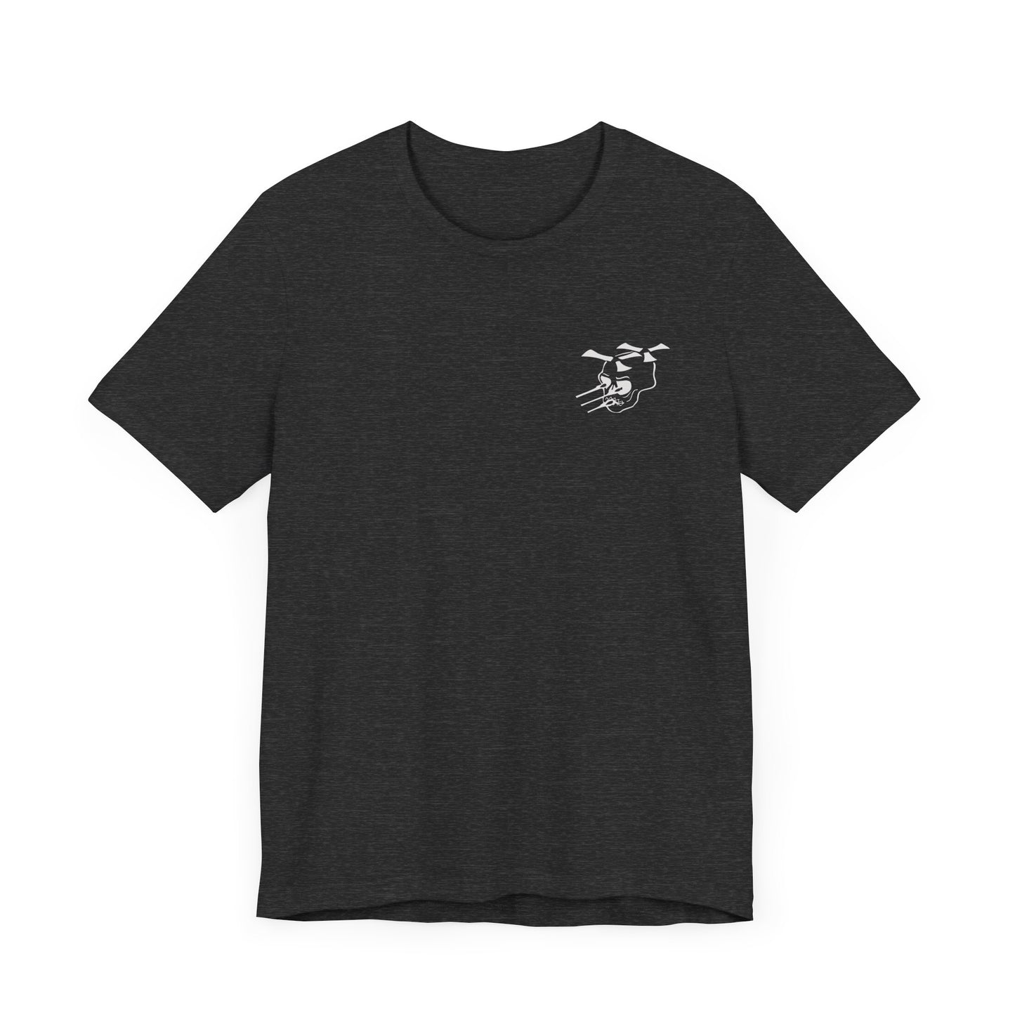 Guns A Go=Go silver logo on Front/Back Unisex Jersey Short Sleeve Tee
