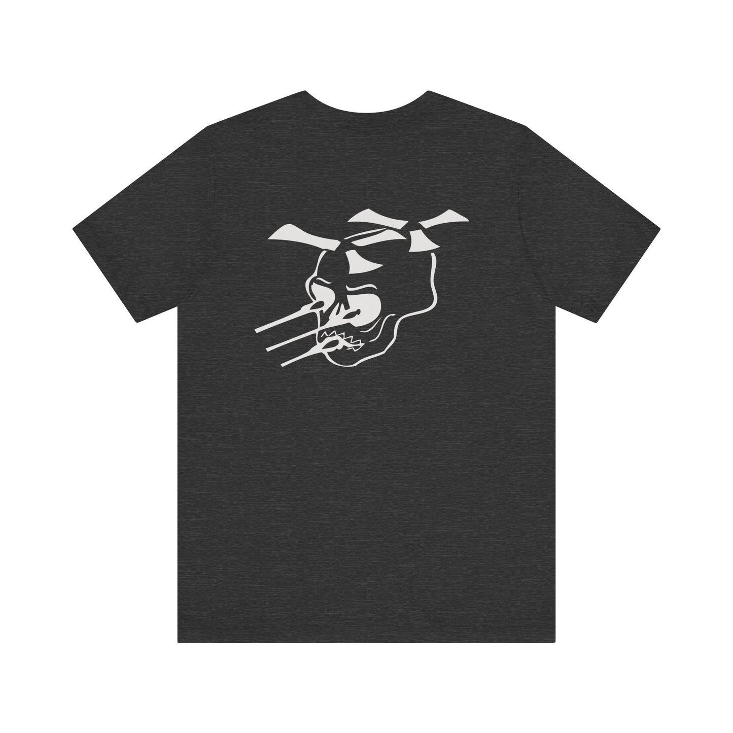Guns A Go=Go silver logo on Front/Back Unisex Jersey Short Sleeve Tee