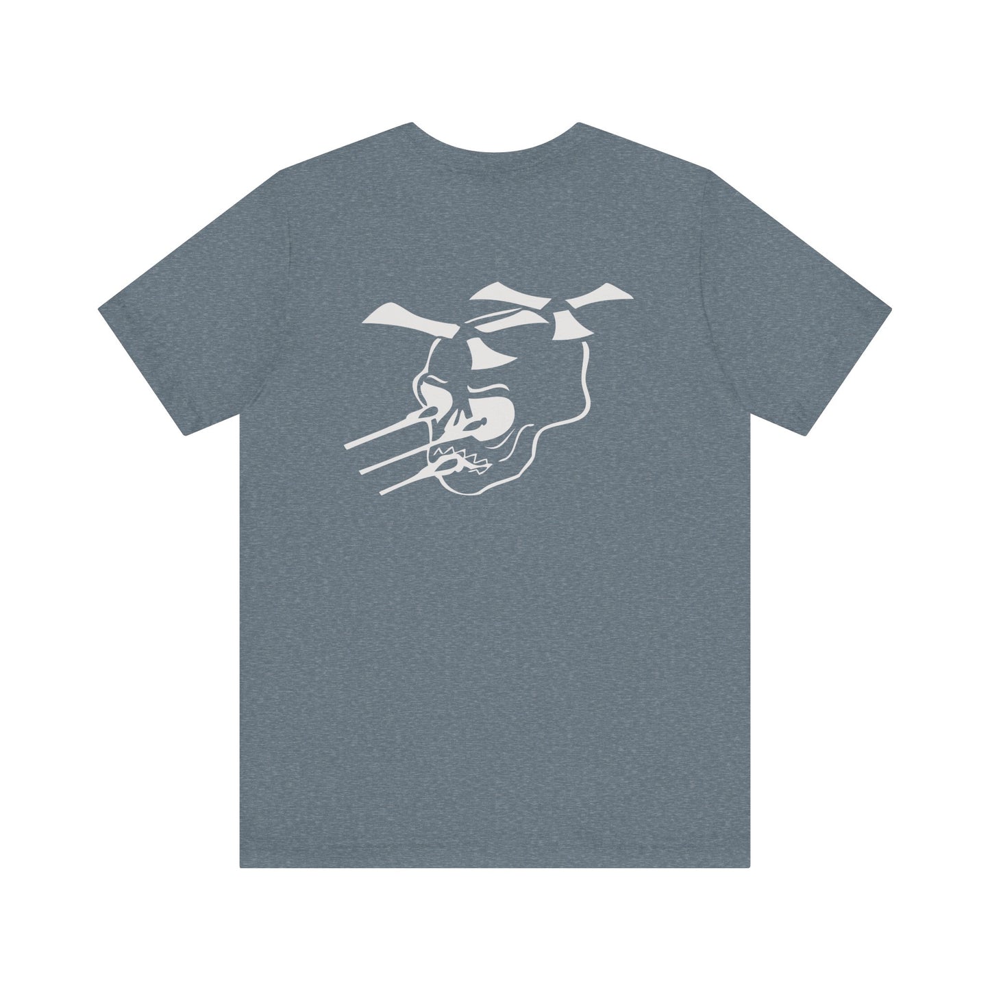 Guns A Go=Go silver logo on Front/Back Unisex Jersey Short Sleeve Tee