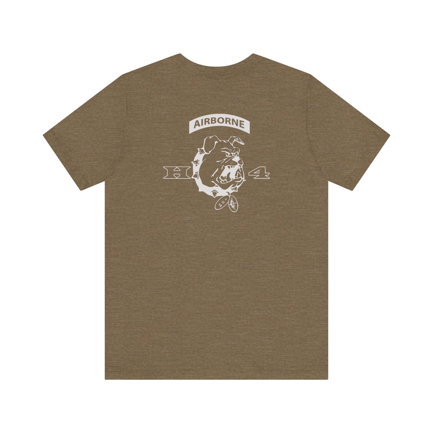 H/4 Bulldogs white logo on Front/Back Unisex Jersey Short Sleeve Tee