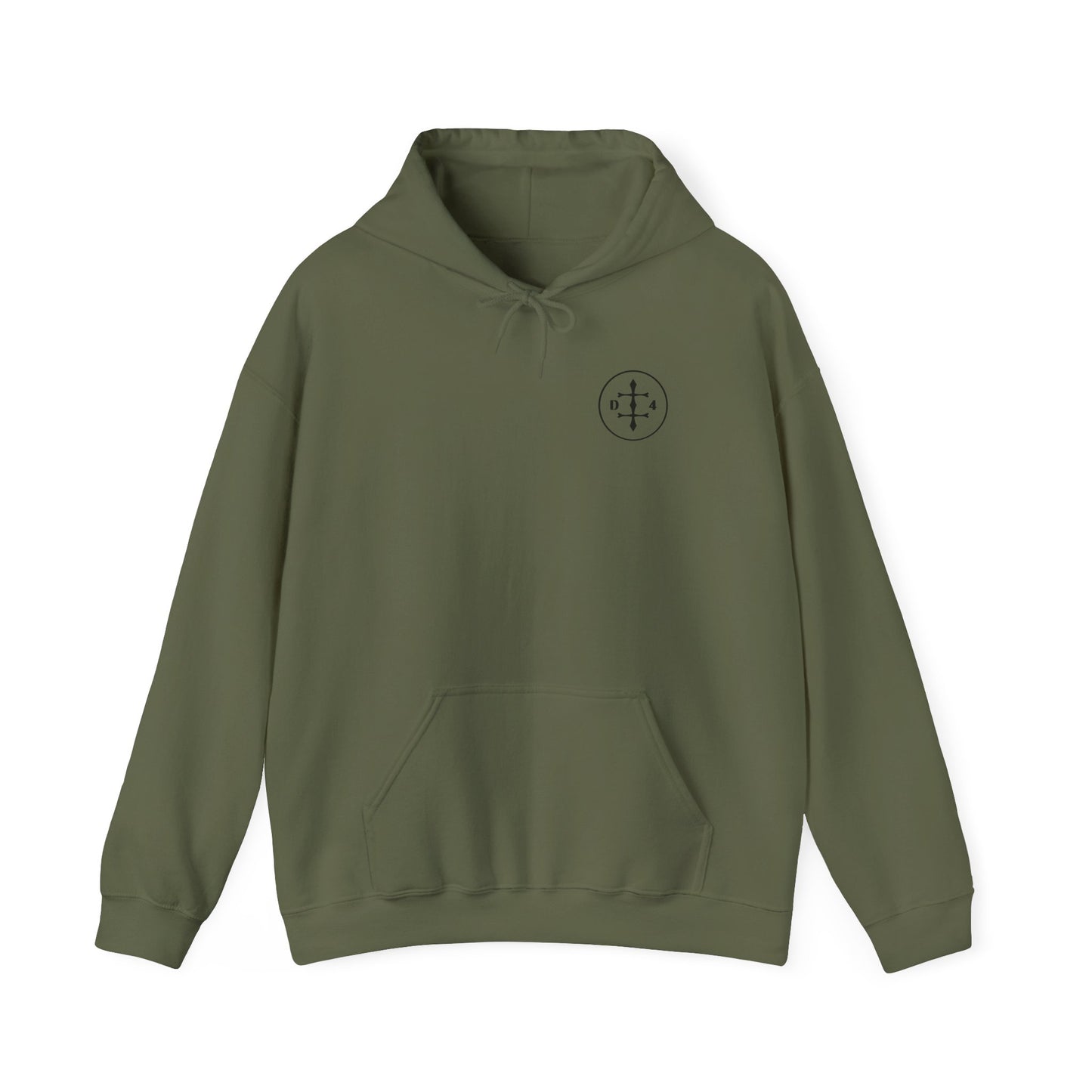 D/4  Logo front and back  Unisex Heavy Blend™ Hooded Sweatshirt