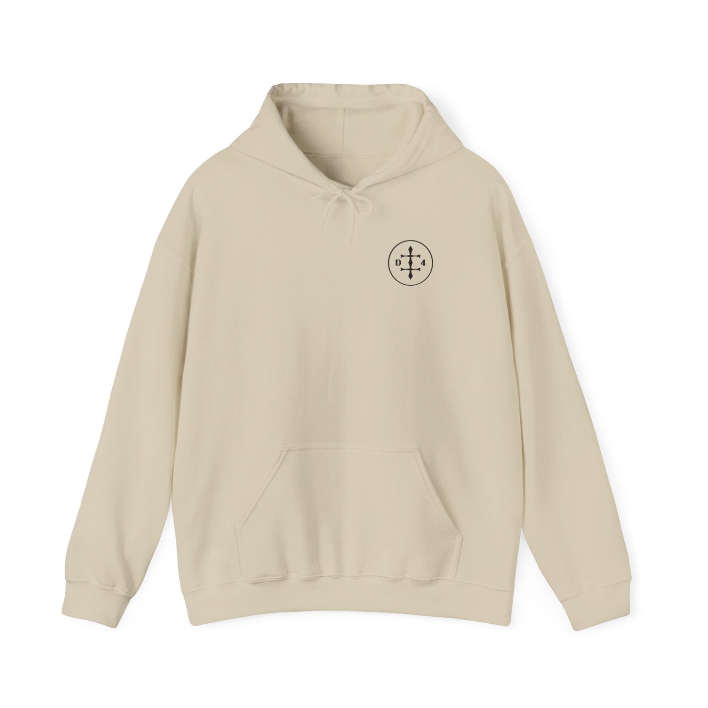 D/4  Logo front and back  Unisex Heavy Blend™ Hooded Sweatshirt