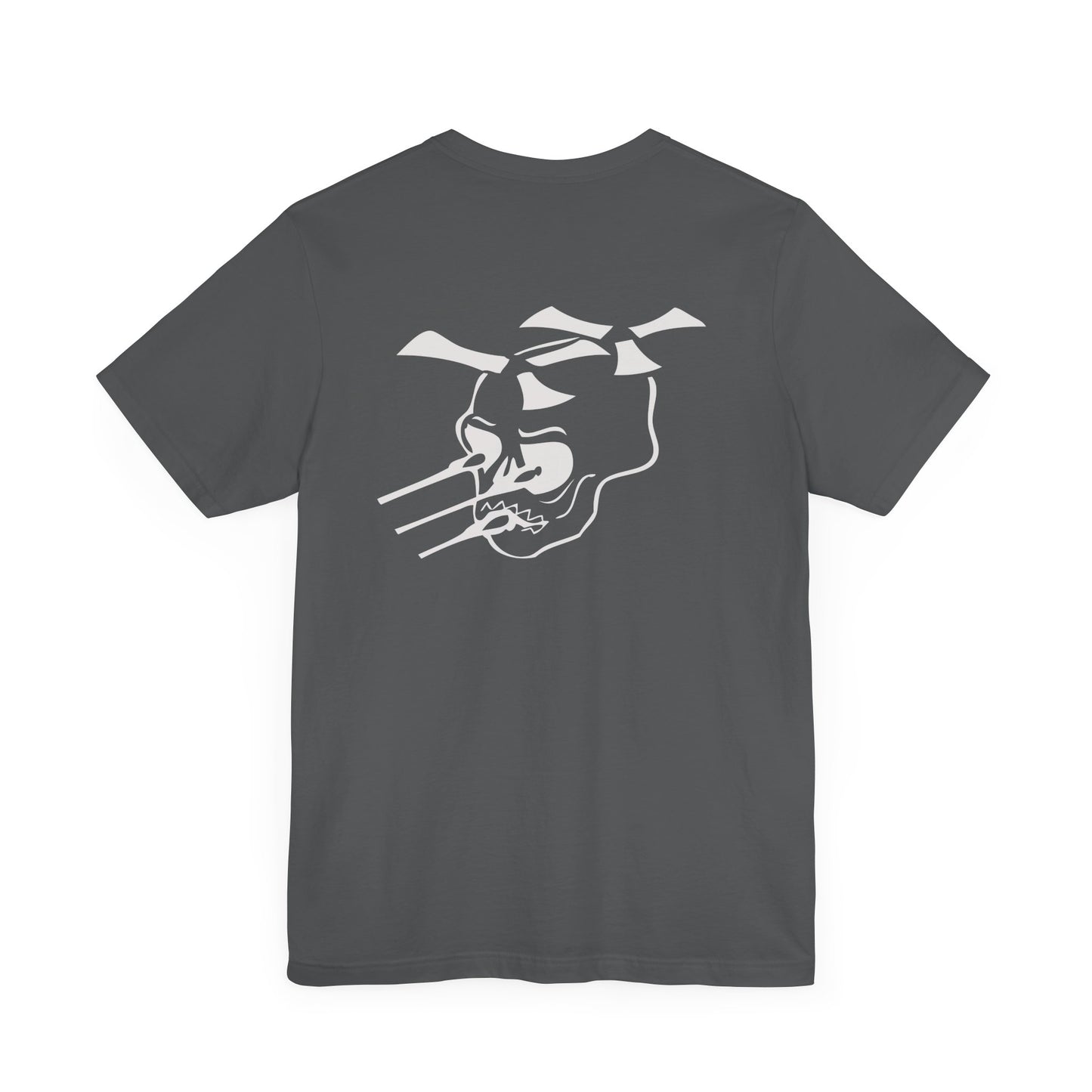 Guns A Go=Go silver logo on Front/Back Unisex Jersey Short Sleeve Tee