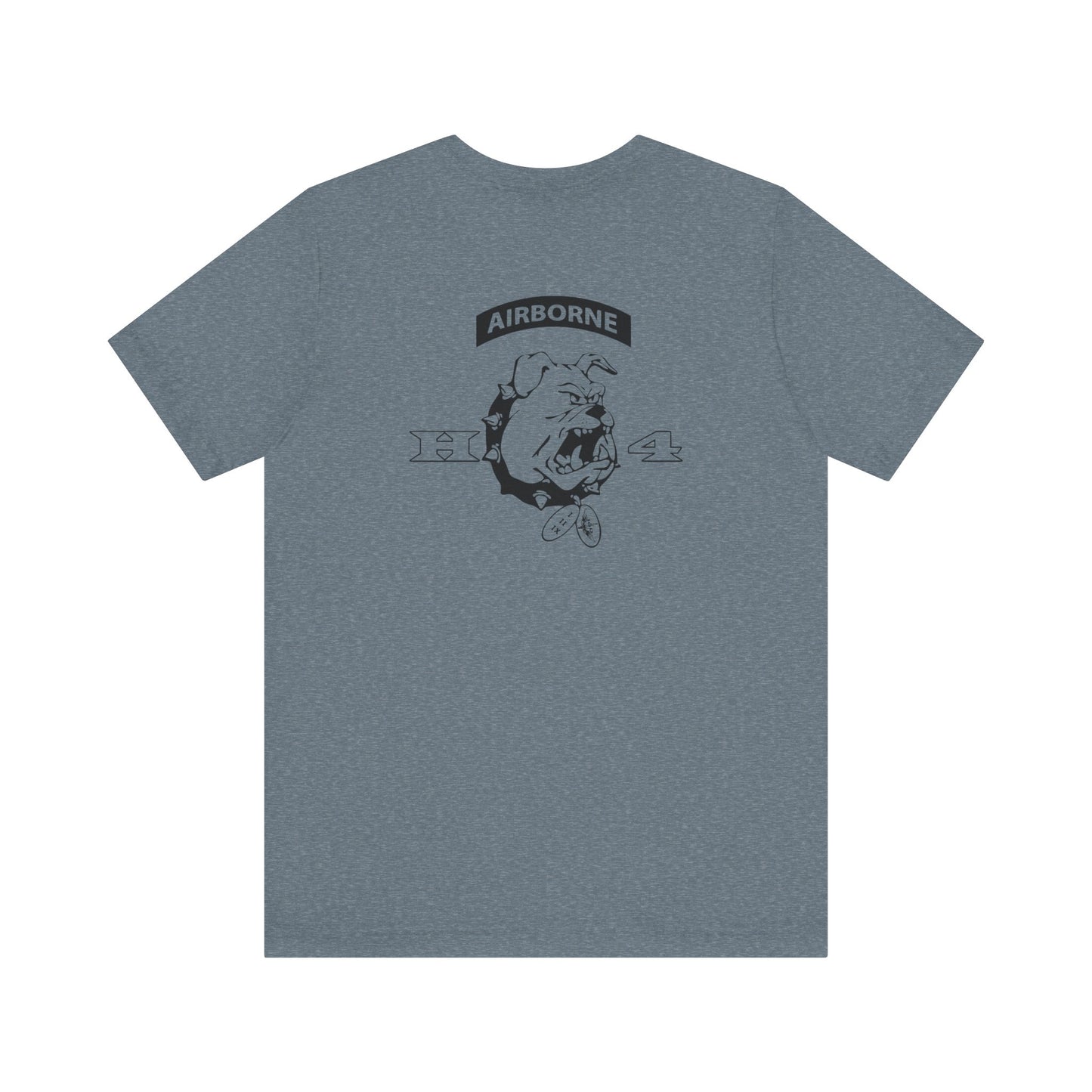 H/4 Bulldogs black logo Front/Back Unisex Jersey Short Sleeve Tee