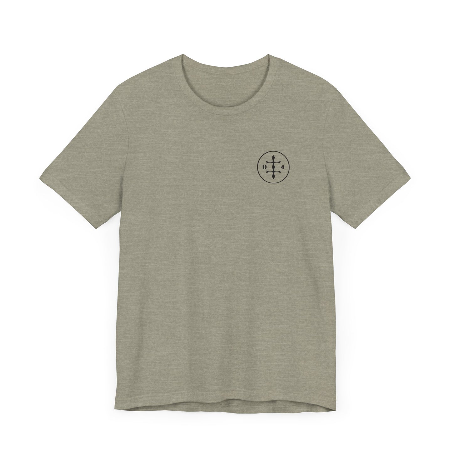 D/4 black logo Front/Back Unisex Jersey Short Sleeve Tee