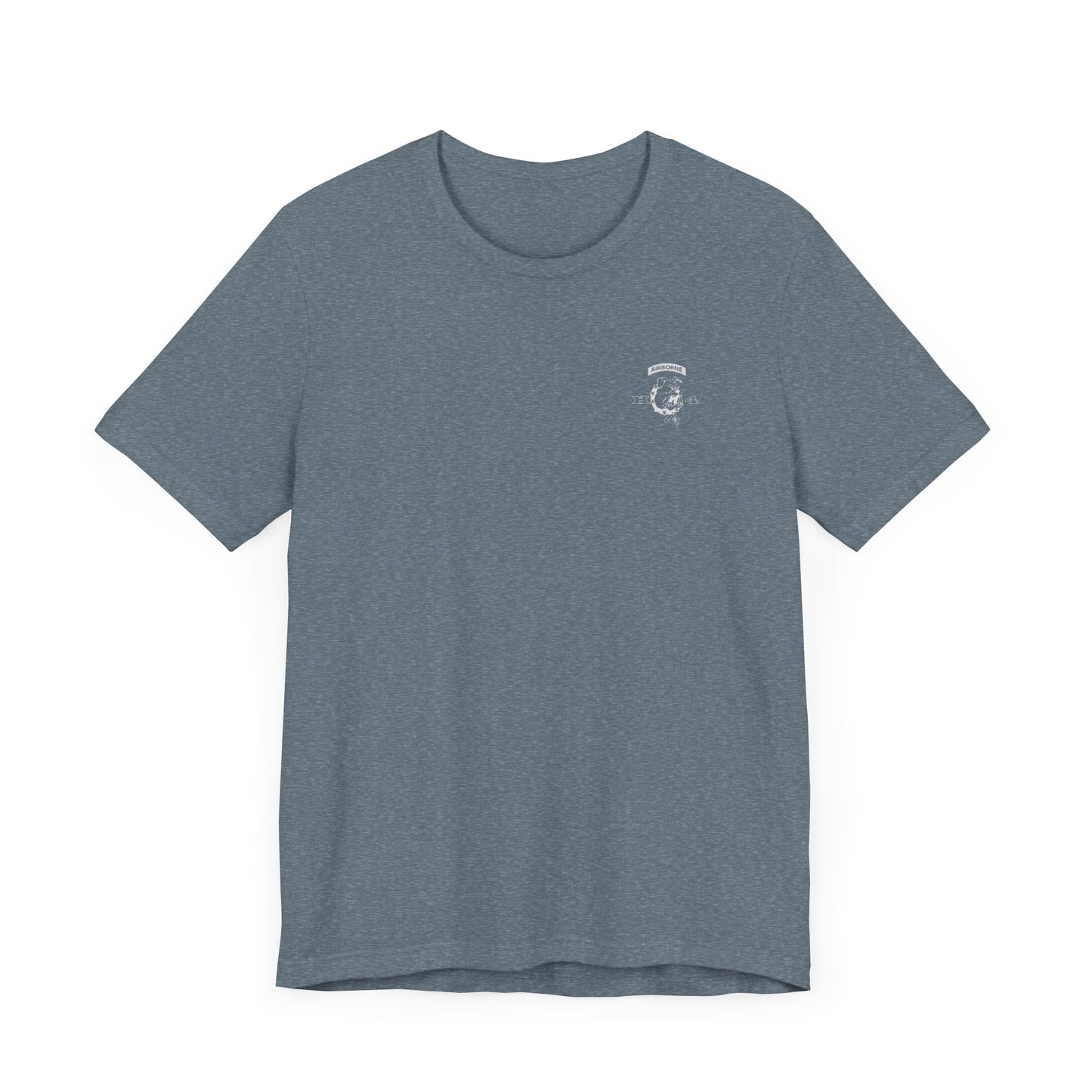H/4 Bulldogs white logo on Front/Back Unisex Jersey Short Sleeve Tee