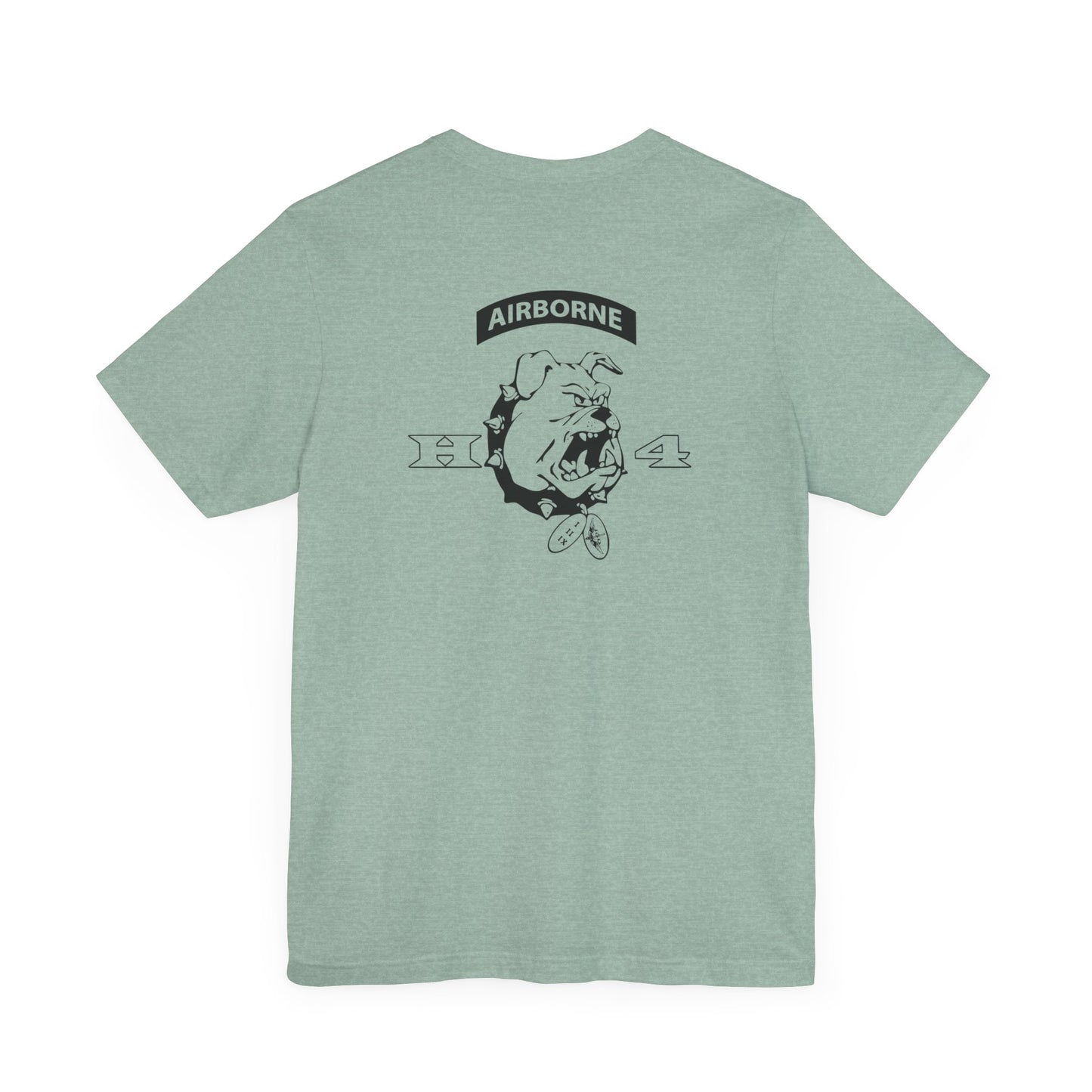 H/4 Bulldogs black logo Front/Back Unisex Jersey Short Sleeve Tee