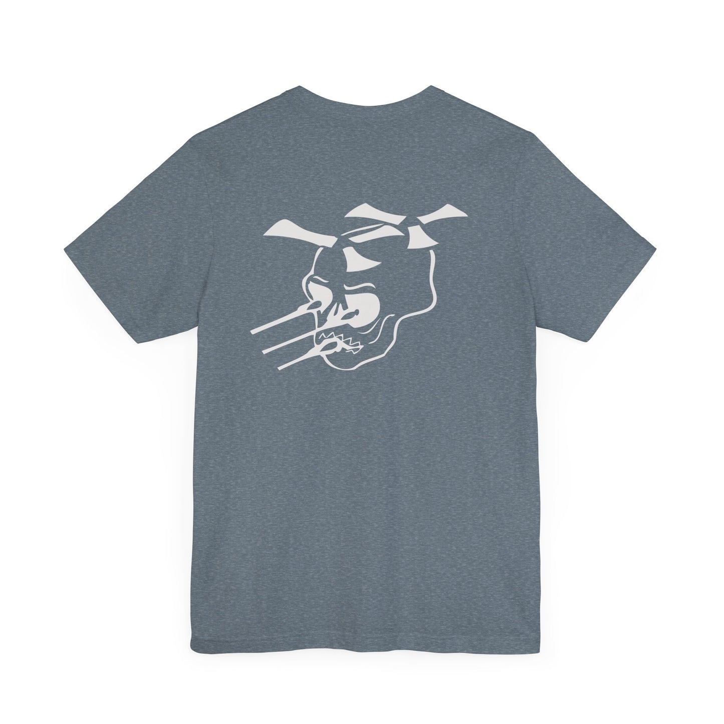 Guns A Go=Go silver logo on Front/Back Unisex Jersey Short Sleeve Tee