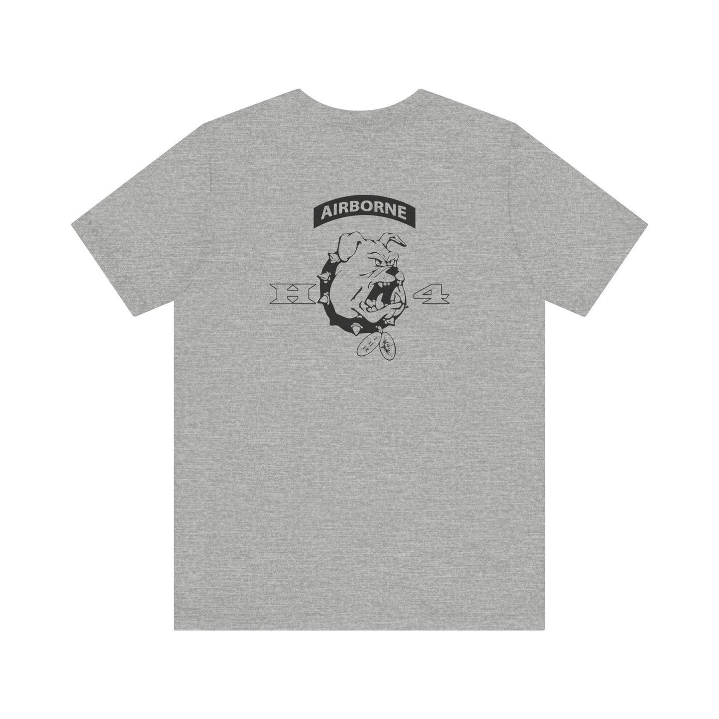 H/4 Bulldogs black logo Front/Back Unisex Jersey Short Sleeve Tee