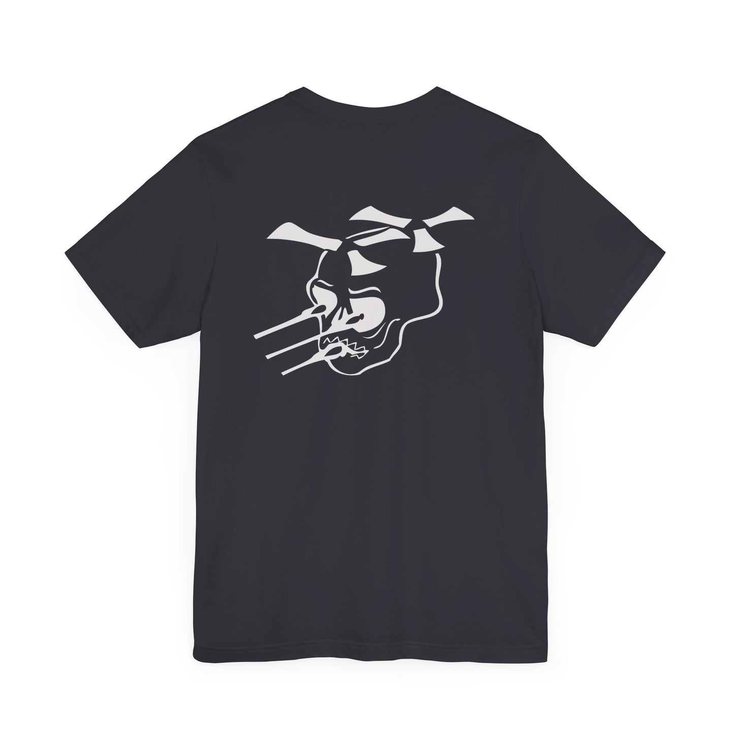 Guns A Go=Go silver logo on Front/Back Unisex Jersey Short Sleeve Tee