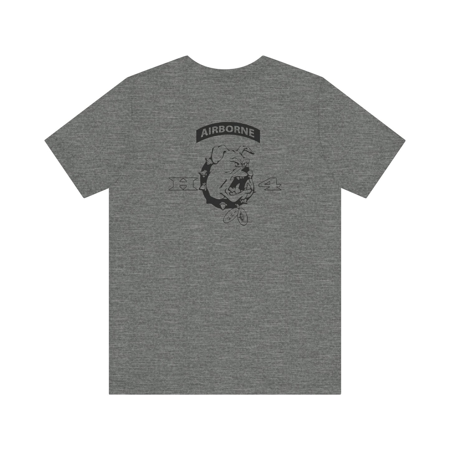 H/4 Bulldogs black logo Front/Back Unisex Jersey Short Sleeve Tee