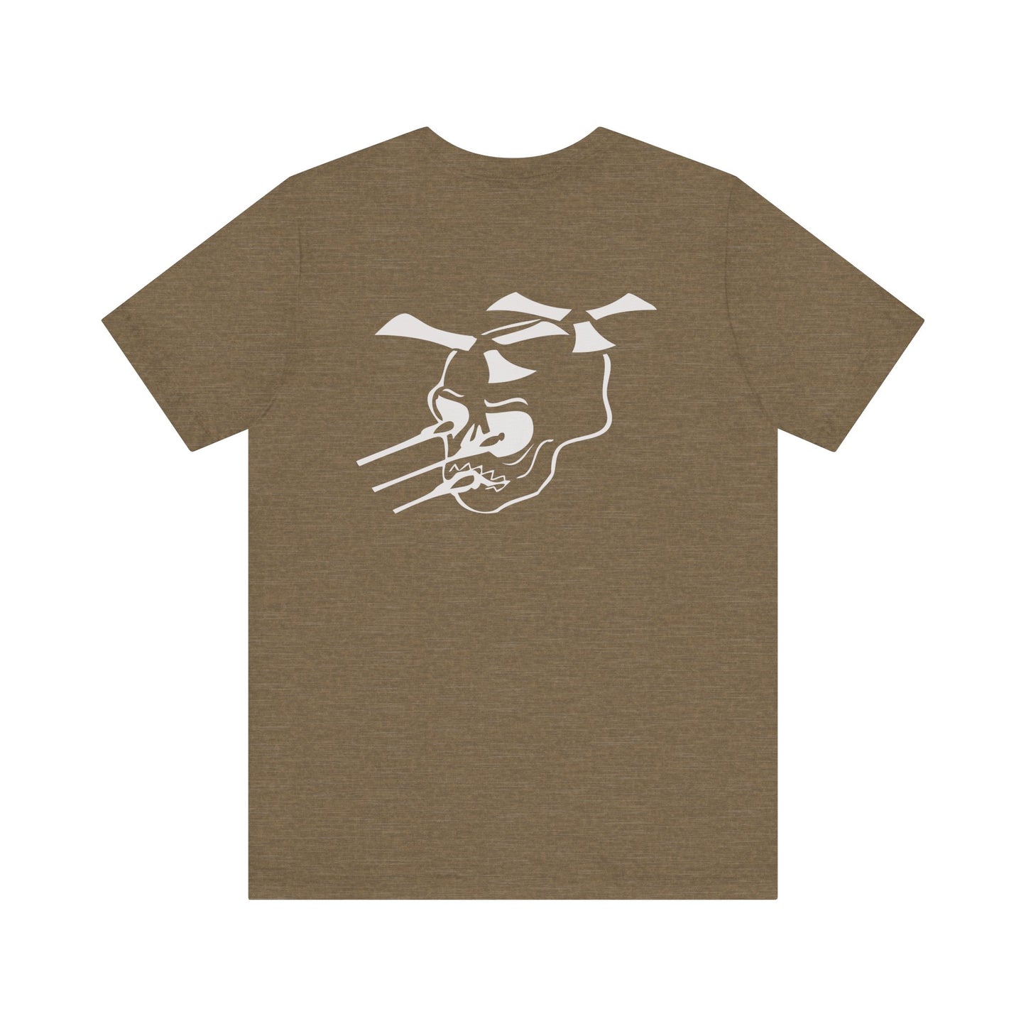 Guns A Go=Go silver logo on Front/Back Unisex Jersey Short Sleeve Tee