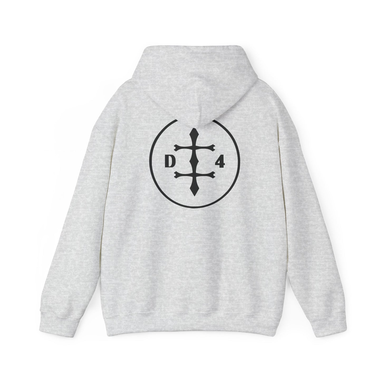 D/4  Logo front and back  Unisex Heavy Blend™ Hooded Sweatshirt