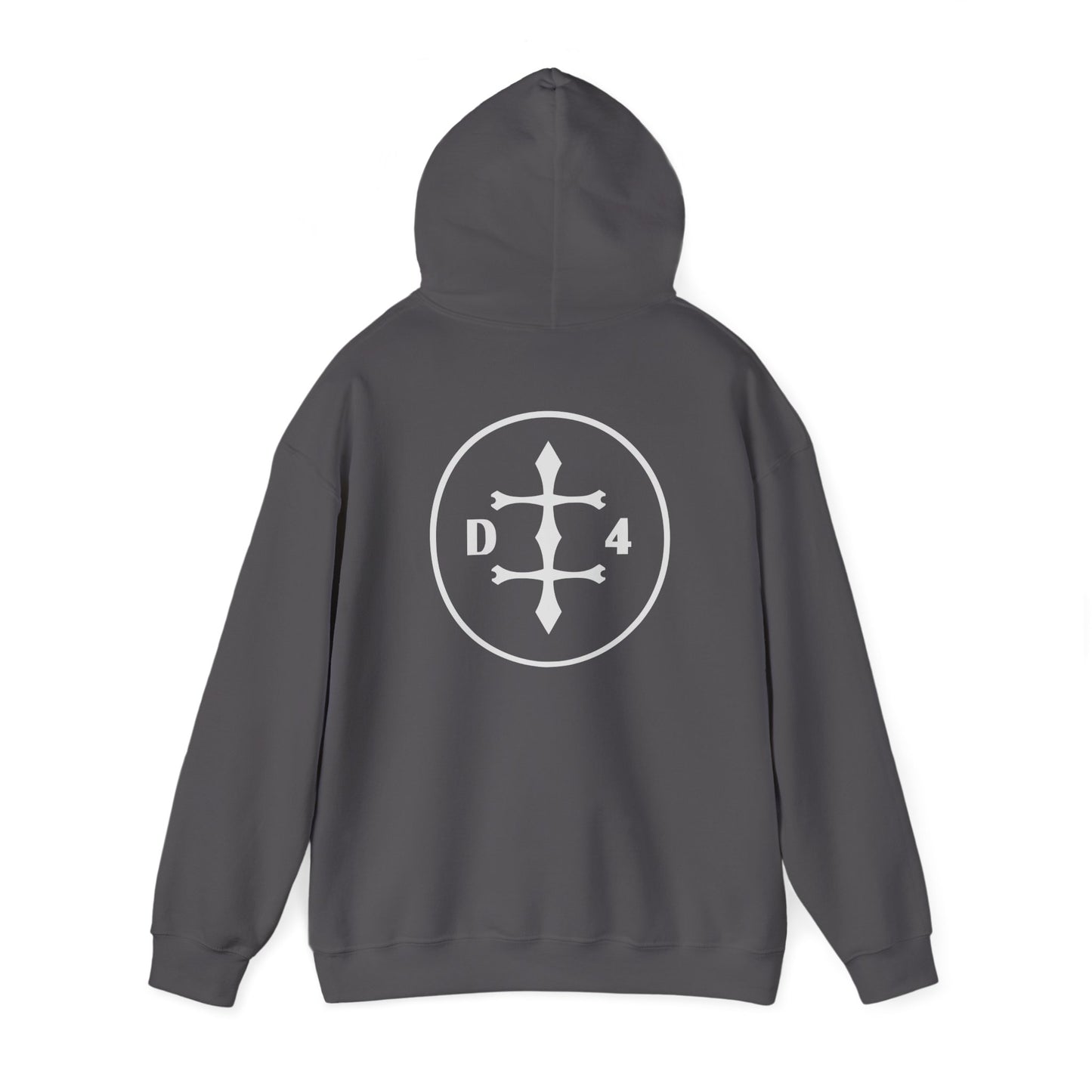 D/4  Logo front and back  Unisex Heavy Blend™ Hooded Sweatshirt