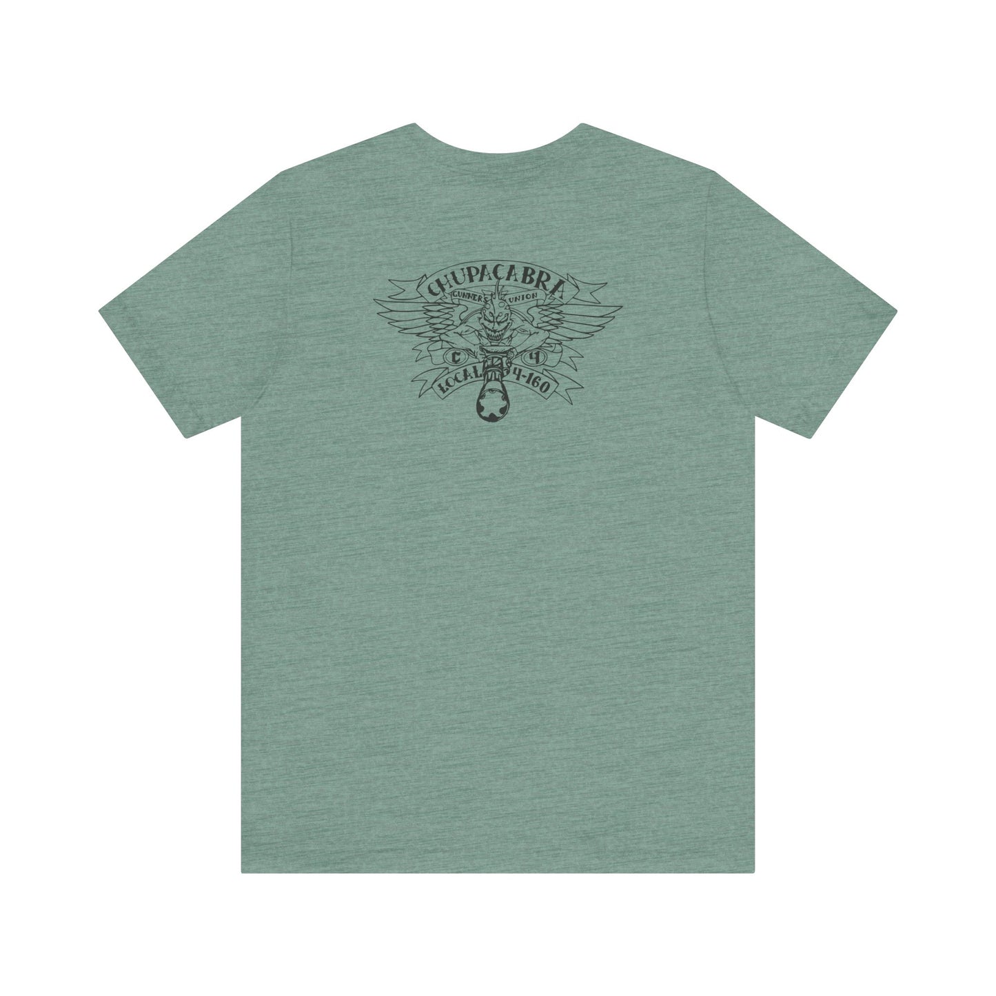1st FLT Gunners Union black logo Front/Back Unisex Jersey Short Sleeve Tee