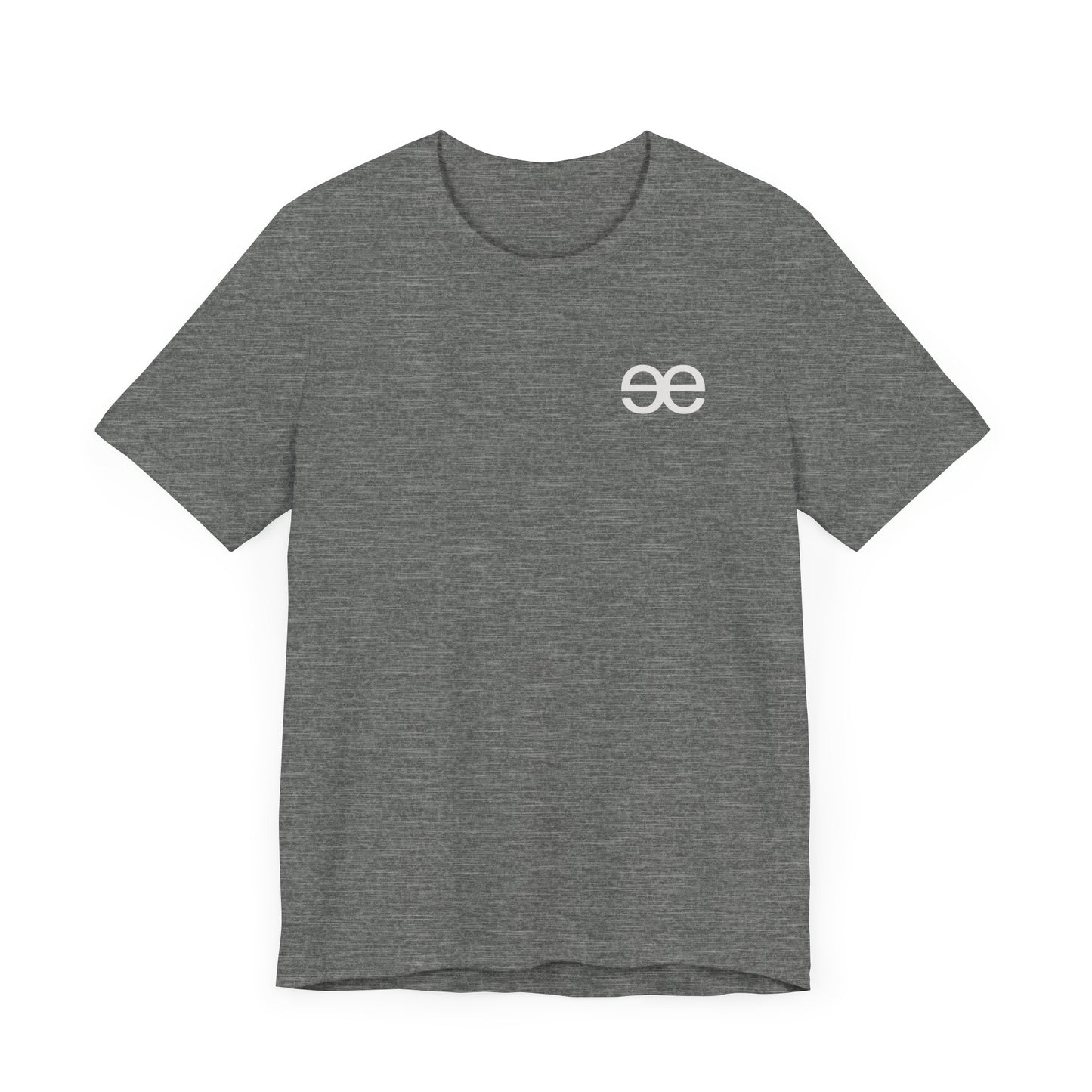 Evil Empire silver EE logo on front Unisex Jersey Short Sleeve Tee