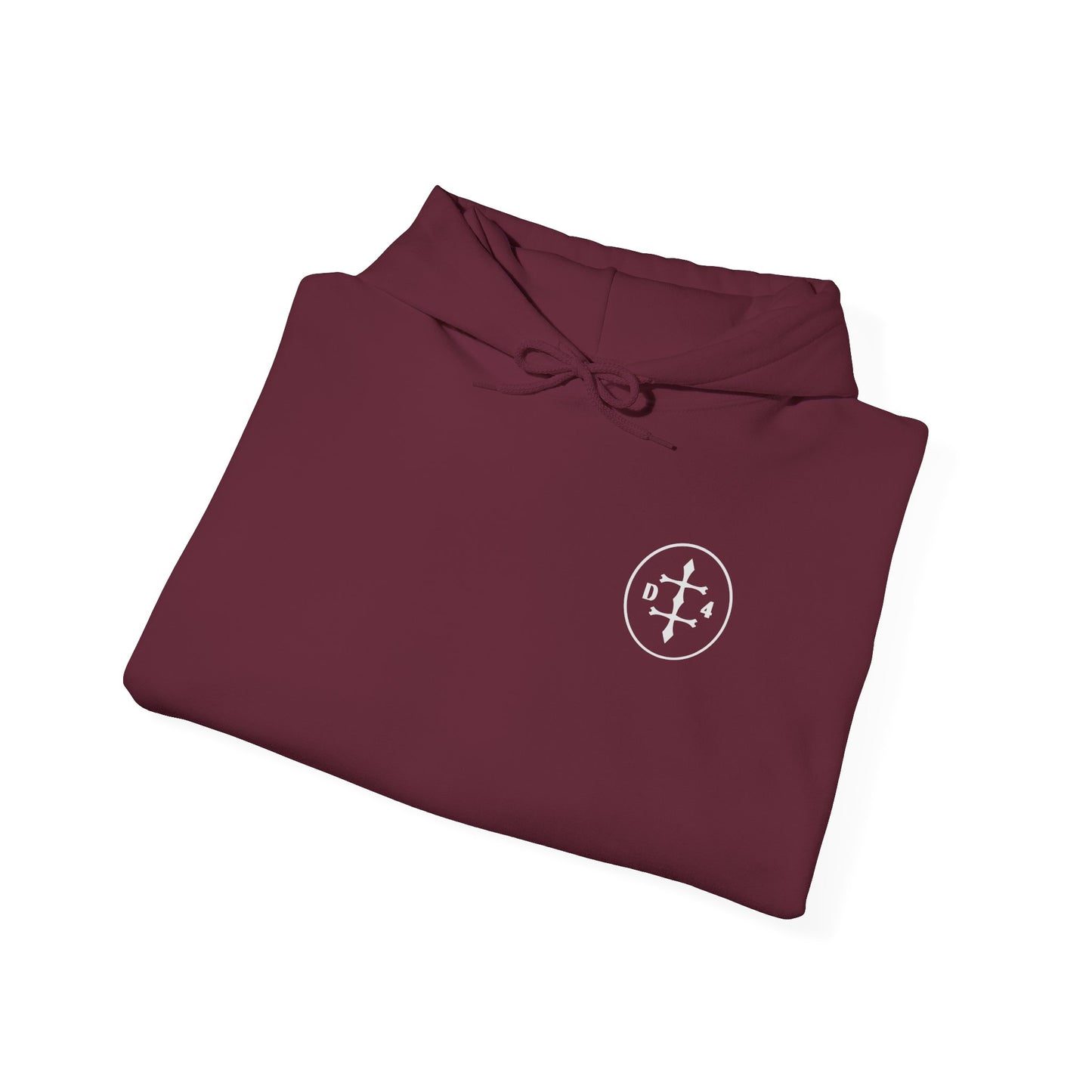 D/4  Logo front and back  Unisex Heavy Blend™ Hooded Sweatshirt