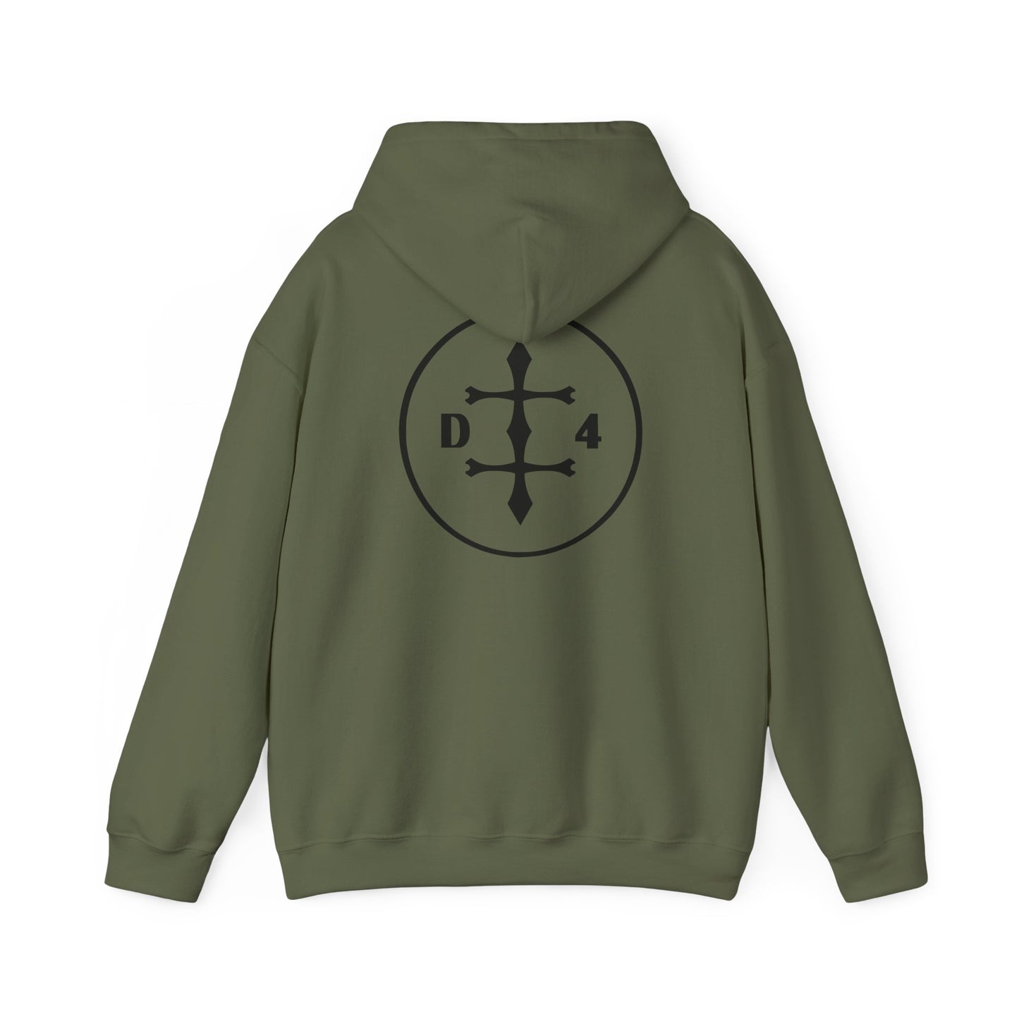 D/4  Logo front and back  Unisex Heavy Blend™ Hooded Sweatshirt