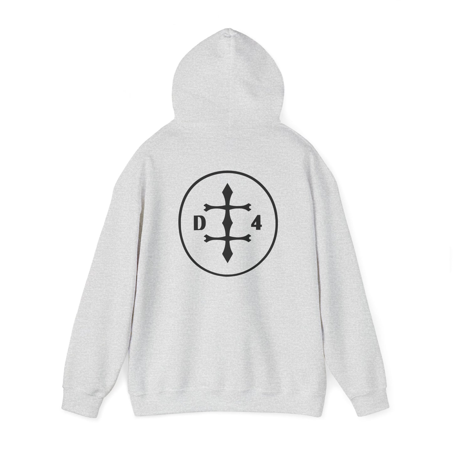 D/4  Logo front and back  Unisex Heavy Blend™ Hooded Sweatshirt