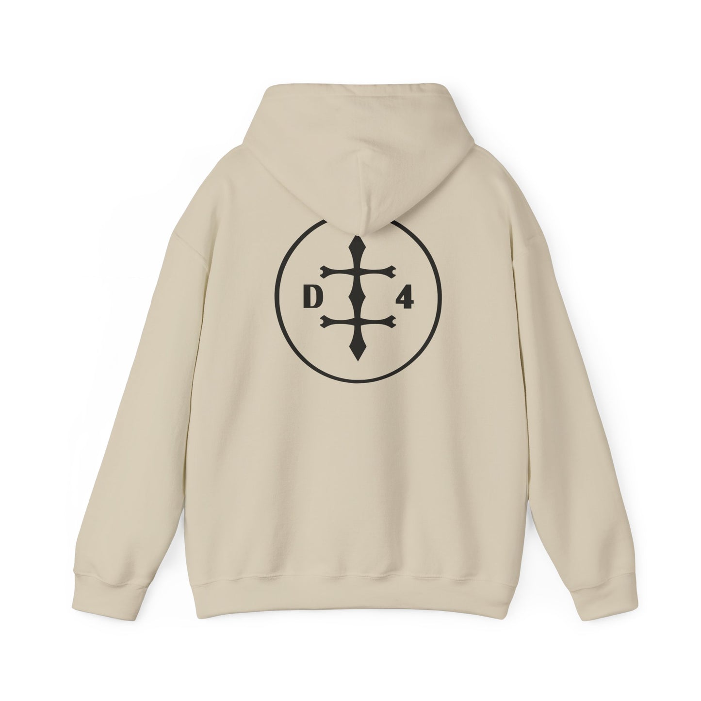 D/4  Logo front and back  Unisex Heavy Blend™ Hooded Sweatshirt