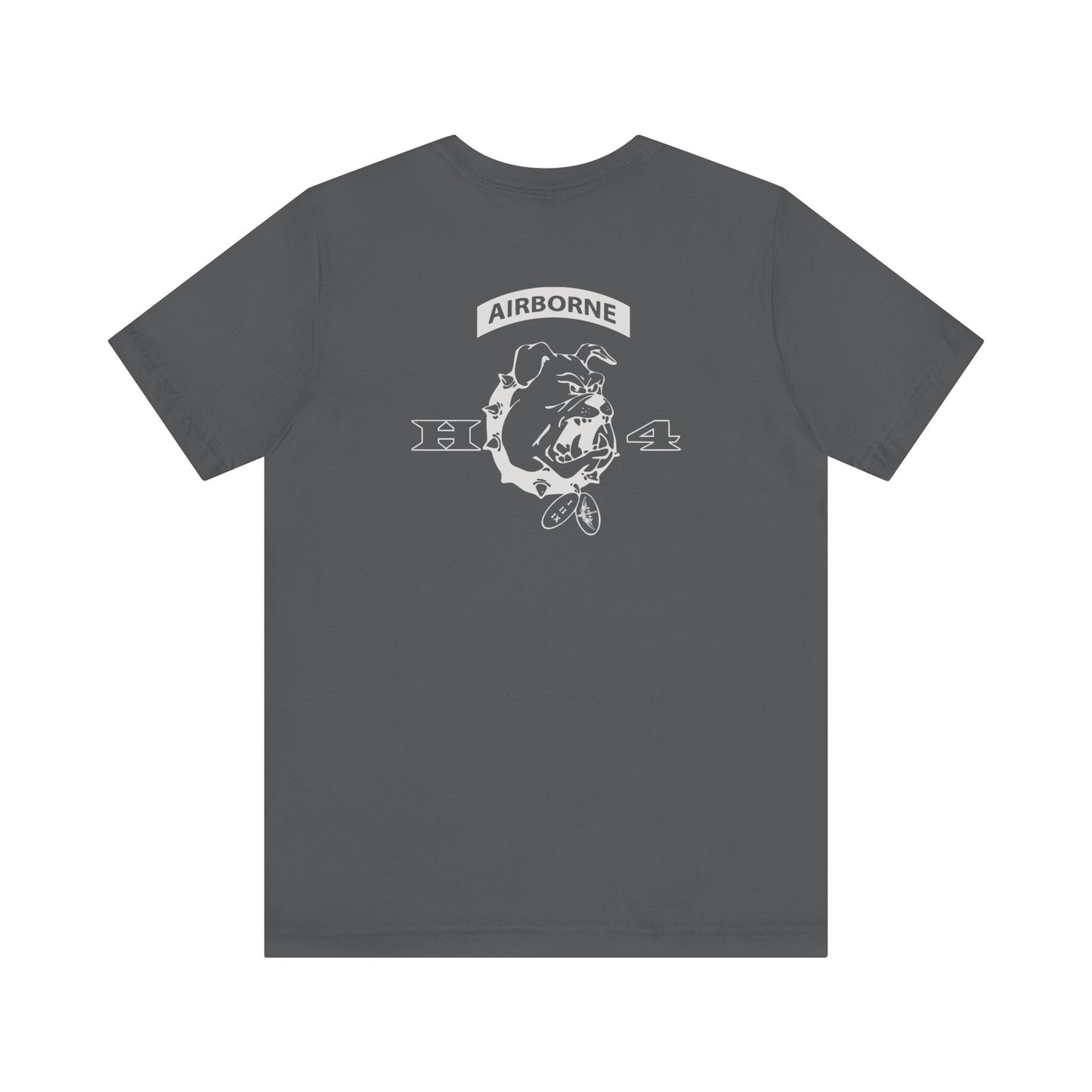 H/4 Bulldogs white logo on Front/Back Unisex Jersey Short Sleeve Tee